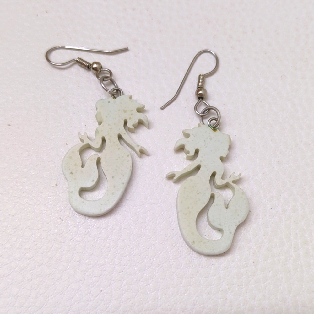 Handmade Mermaid Dangle Earrings